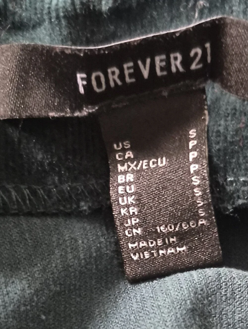 Forever21 Teal corduroy Belted Mini Skirt